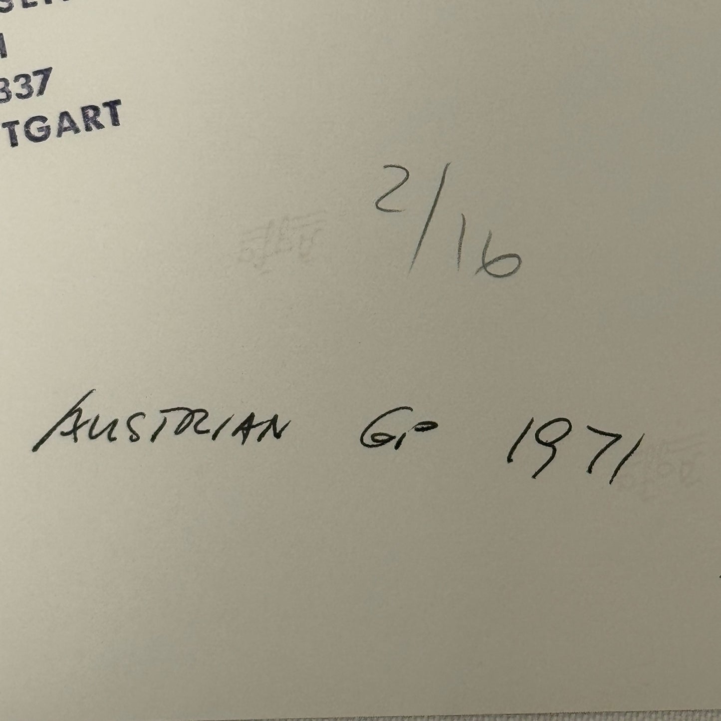 Vintage Racing Photo 1971 Austrian Grand Prix Emerson Fittipaldi Reine Wisell