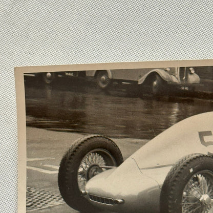 Vintage Racing Car Photo Photograph Print Unidentified Car