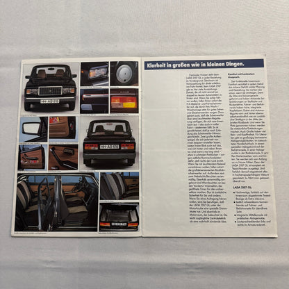 Lada 2107 Car Sales Brochure Catalog Advertising German Text Vintage
