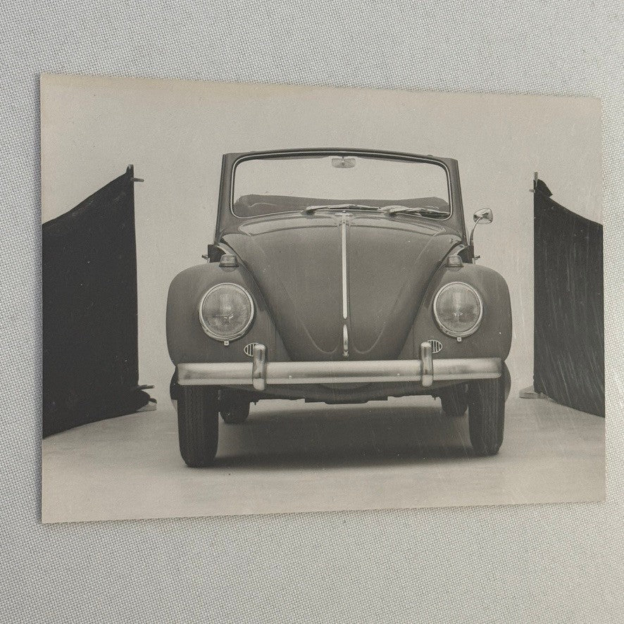 Vintage 1964 Volkswagen Beetle Convertible VW Bug Car Photo Photograph Print
