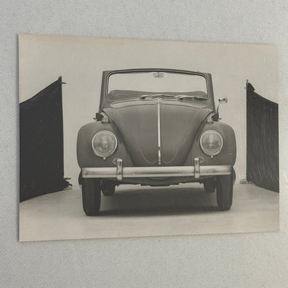 Vintage 1964 Volkswagen Beetle Convertible VW Bug Car Photo Photograph Print