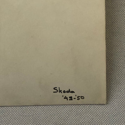 Vintage Skoda Car Photo Photograph Print Automobile