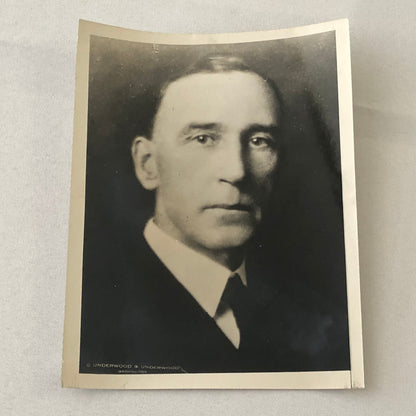 Press Photo Photograph Navy Admiral Alfred W Johnson 1933 USS Wright Aircraft