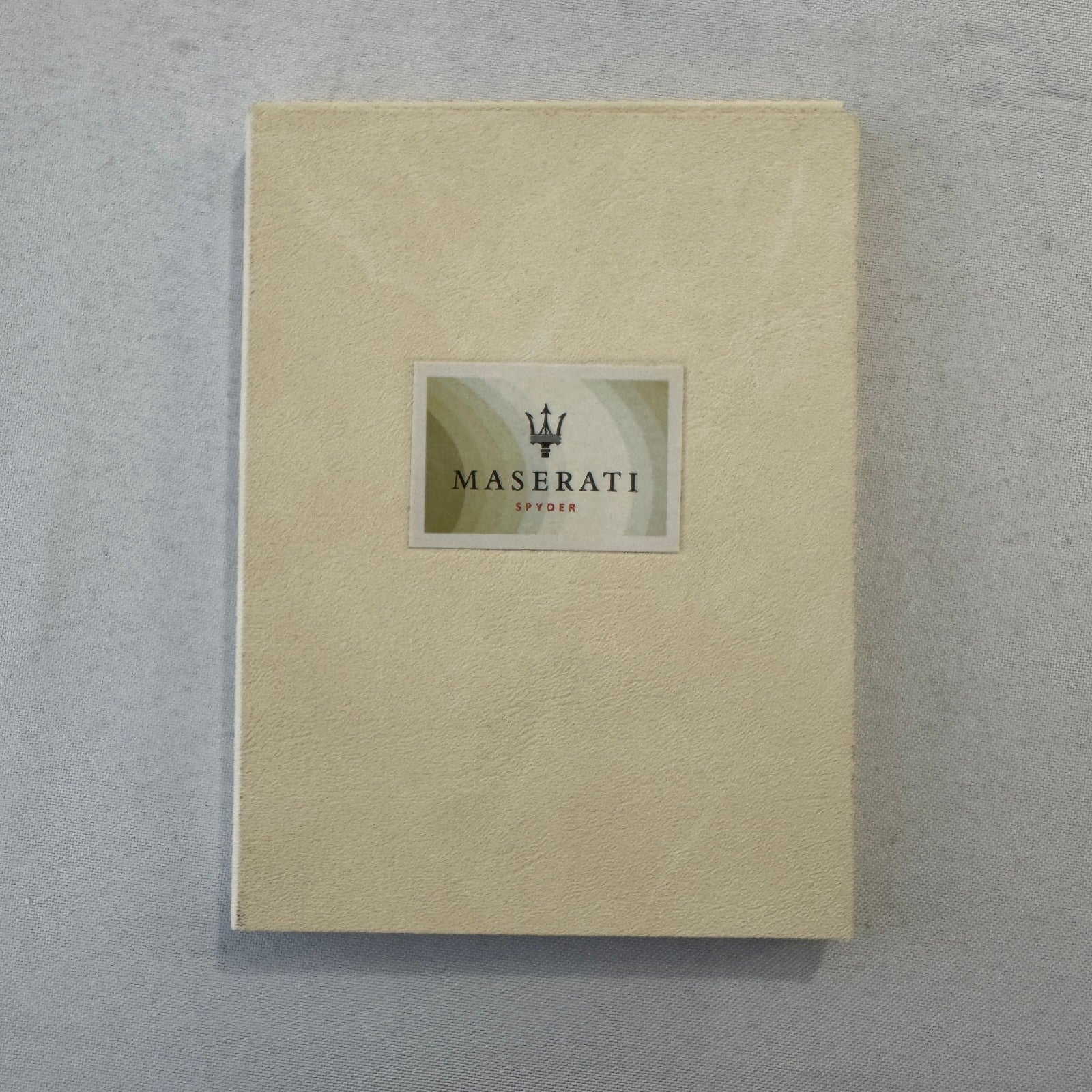 2001 Maserati Spyder Convertible Press Kit Brochure Photo CD Frankfurt Autoshow