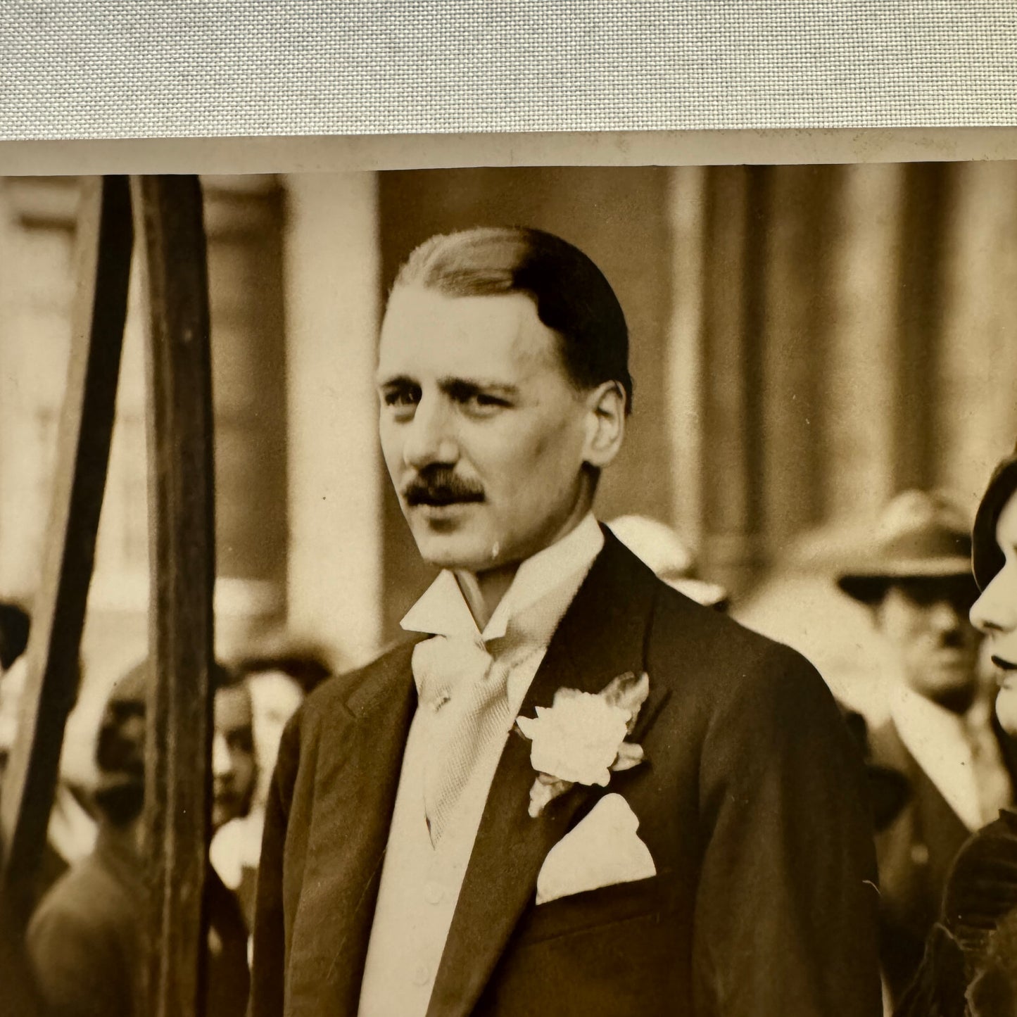 1933 Wedding Press Photo Photograph London News Son of Russian Baron Nicolai LNA