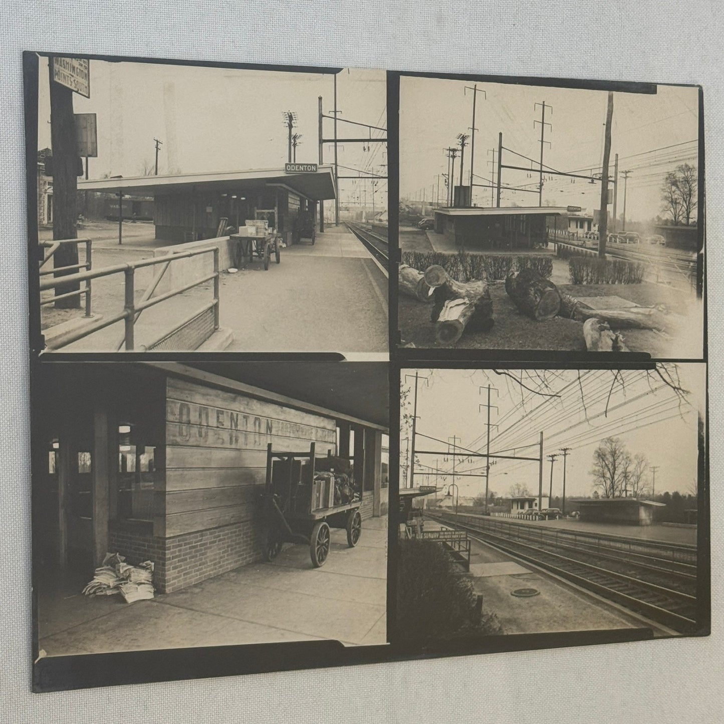 Vintage Pennsylvania Railroad Photo Contact Sheet Photograph Al Paul Lefton PRR