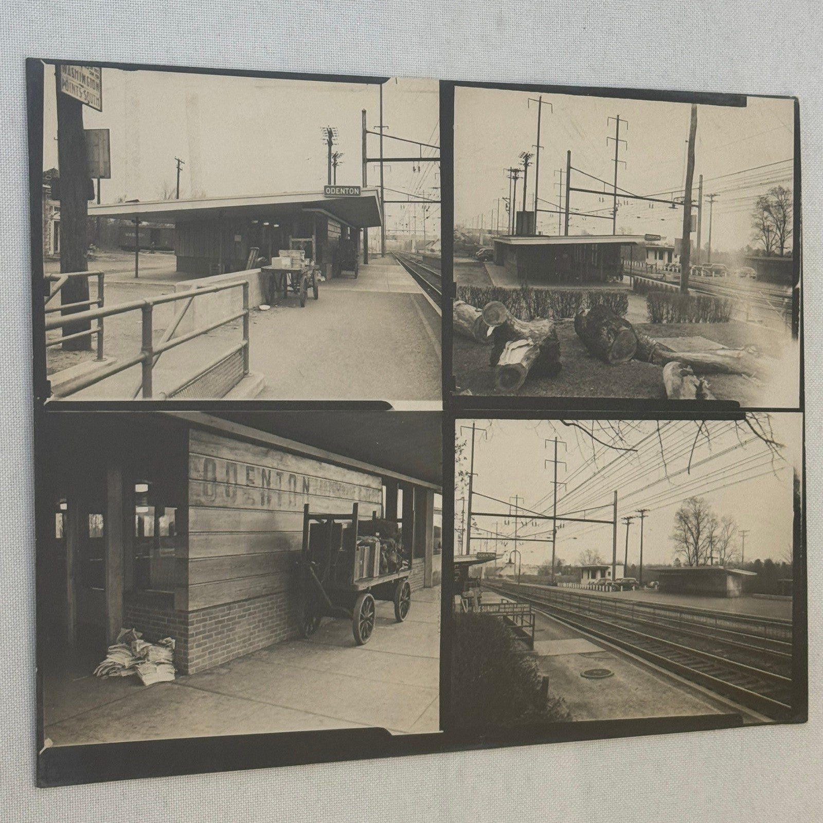 Vintage Pennsylvania Railroad Photo Contact Sheet Photograph Al Paul Lefton PRR