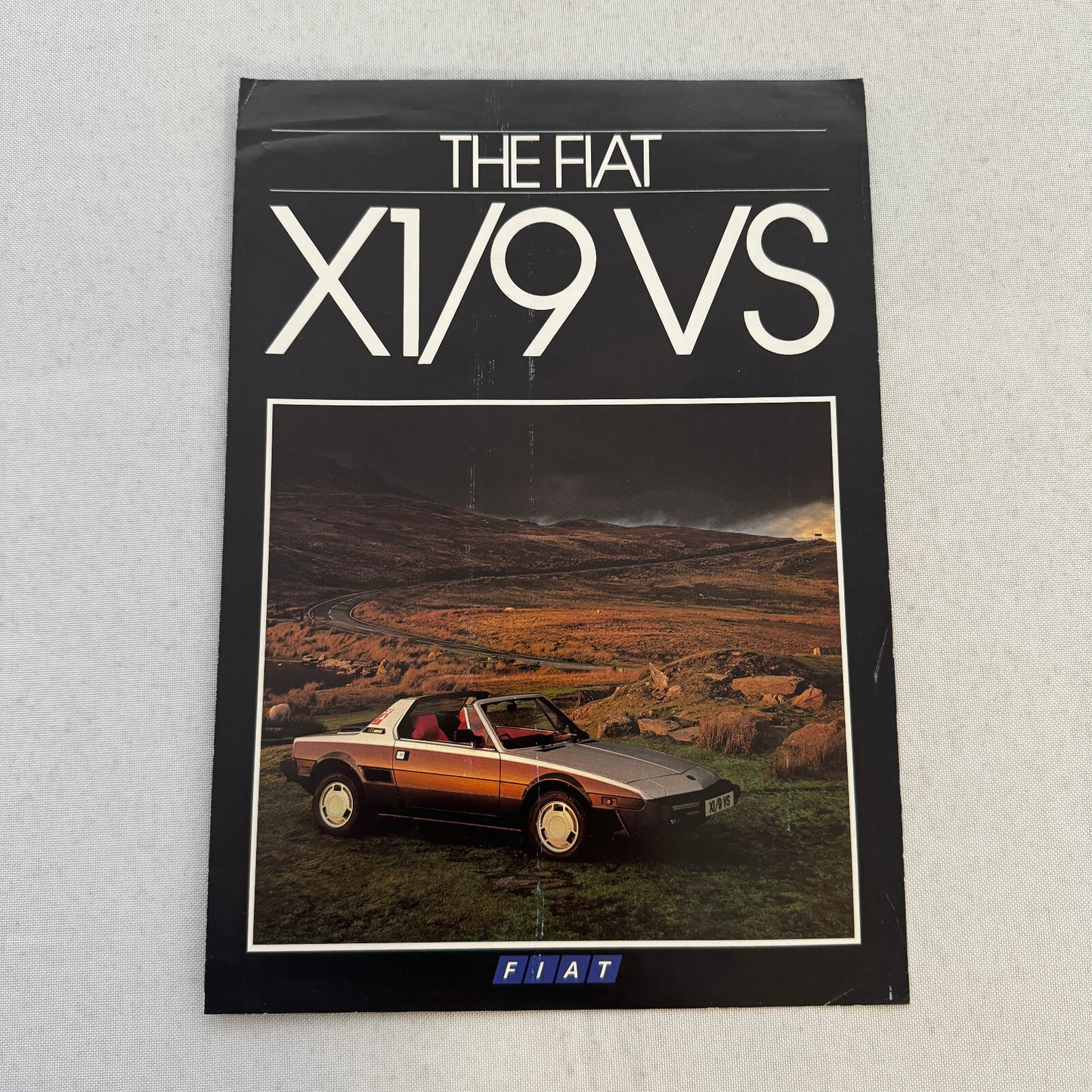 Fiat X1/9VS Car Sales Brochure Catalog Advertising Vintage Fiat X/19 VS X19 UK