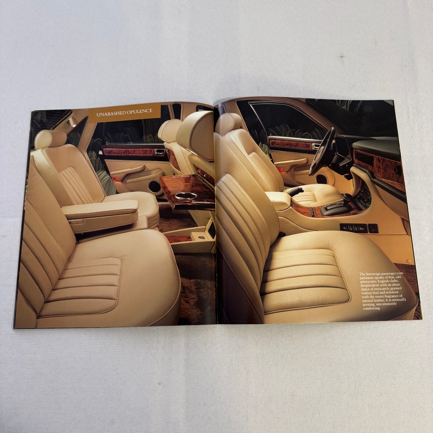 1987 Jaguar XJ6 and XJ6 Sovereign Car Sales Brochure Catalog Advertising Vintage