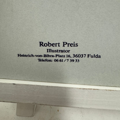 1950 Studebaker Commander Car Illustration Art Drawing Vintage Miniature