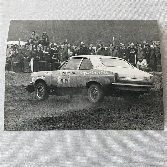 Vintage Rally Racing Photo Photograph 1974 Rallye RAC Chrysler Car 