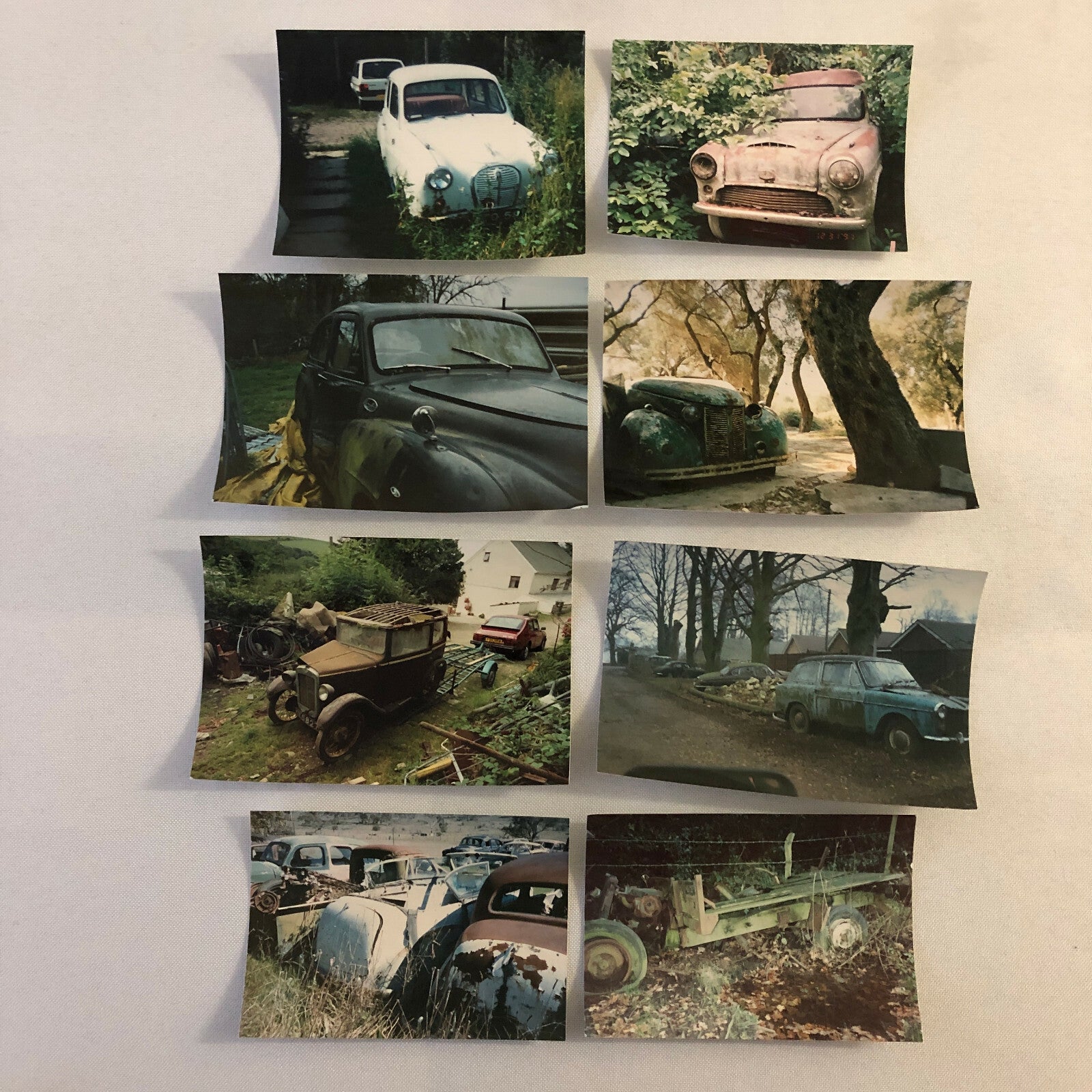 Vintage Austin Car Photo Barn Find Junkyard Parts Lot of 44 Photographs