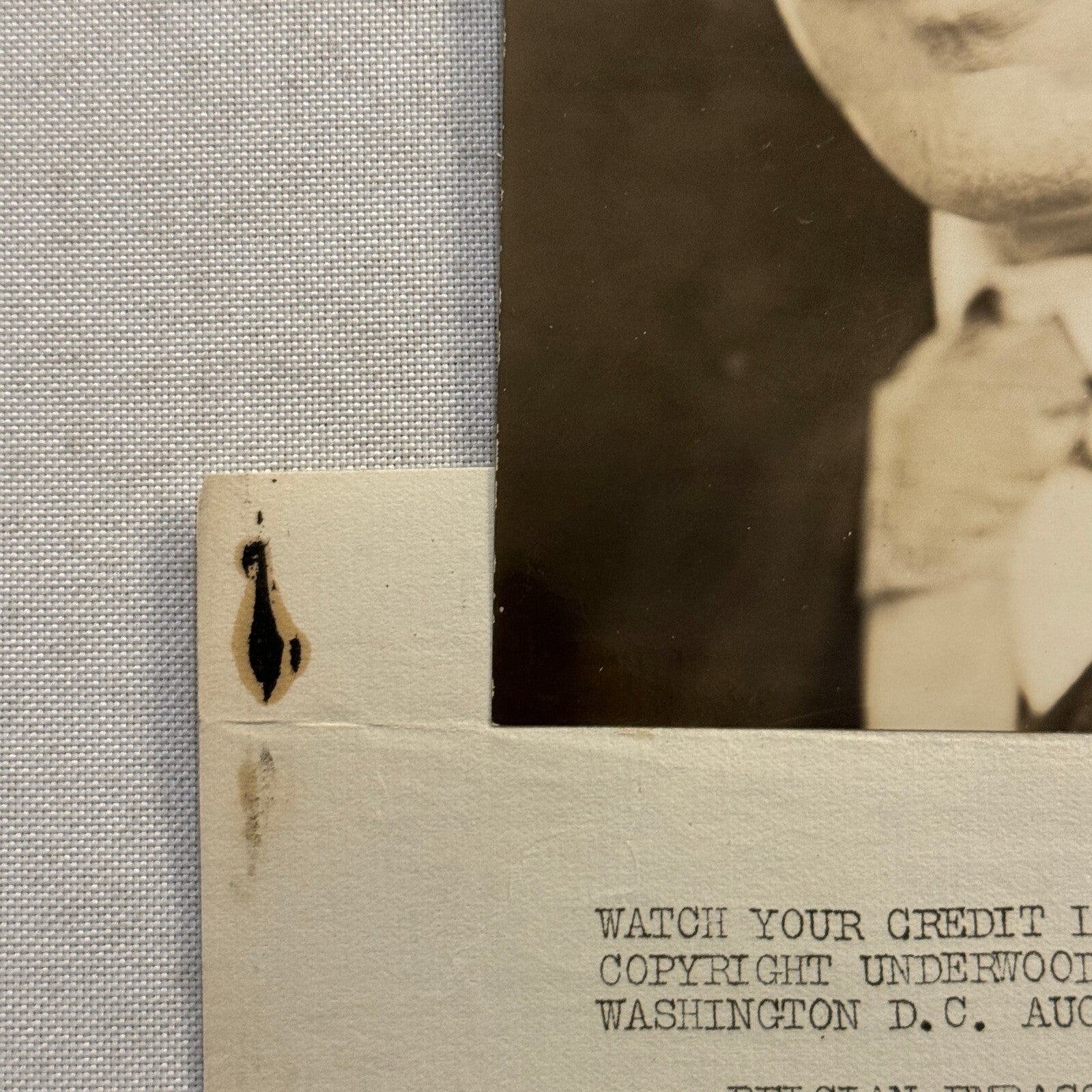 1922 Press Photo Photograph Belgian Embassy Secretary Portrait Egbert Graeffe