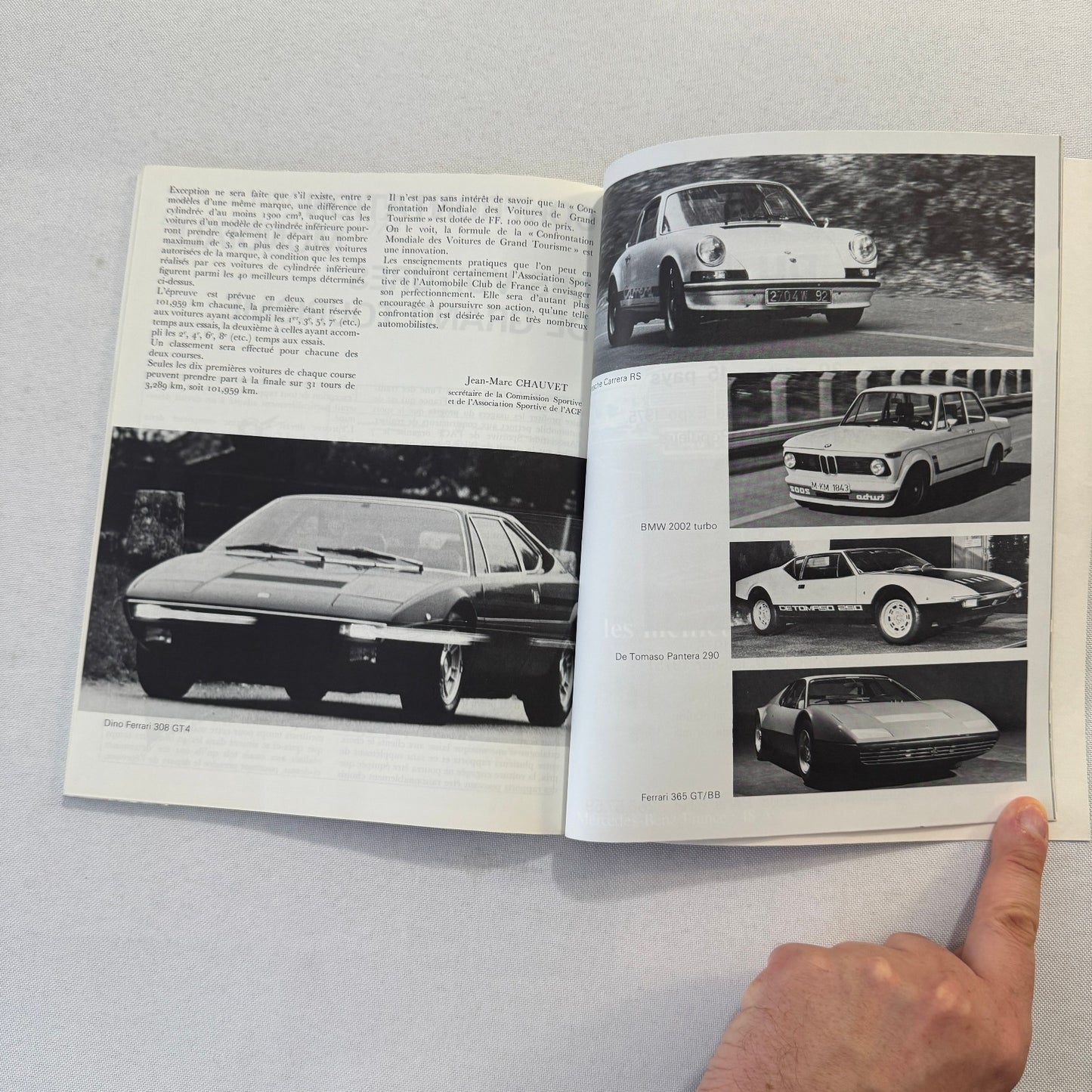 1974 Automobile Club de France 80th Anniversary Press KIt Brochure Bugatti +