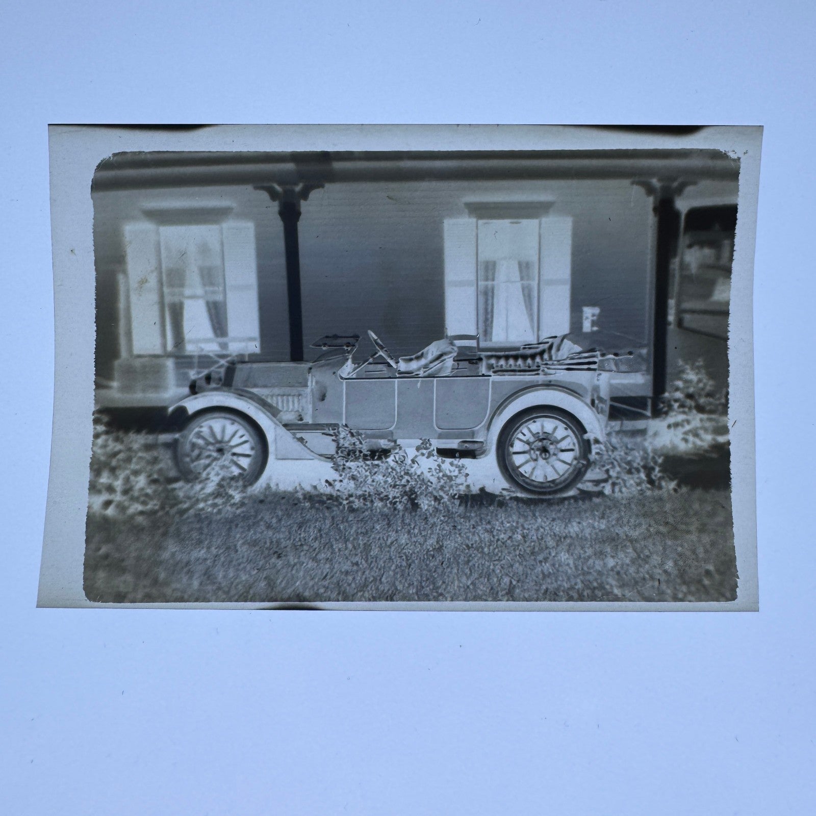 Vintage Photo Negative Antique Car Automobile Vintage Photograph