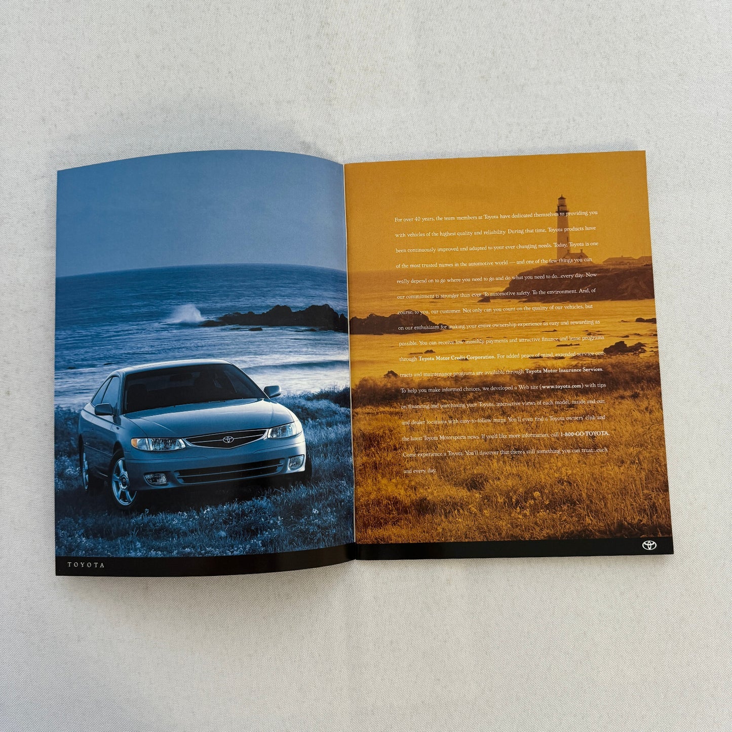 1999 Toyota Sales Brochure Catalog Solara Celica Corolla Tacoma Rav4 LandCruiser