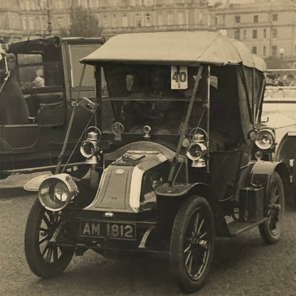 Vintage Antique Car Rally Photo Photograph Print Renault Napier Peugeot + 