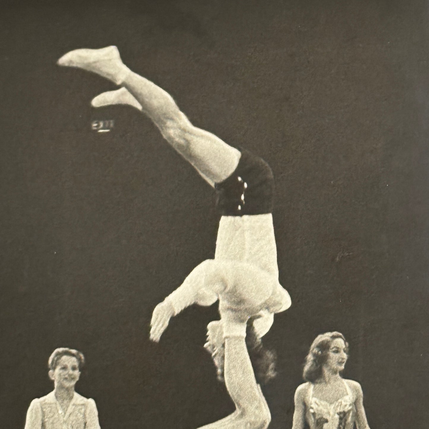 Vintage Circus Acrobat Balancing Act Photo Photograph M.R. Wakefield Middlesex