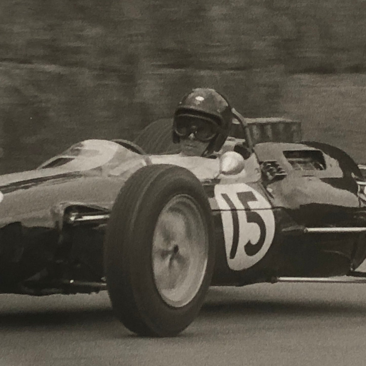 Vintage Grand Prix Racing Car Driver Photo Photograph Print