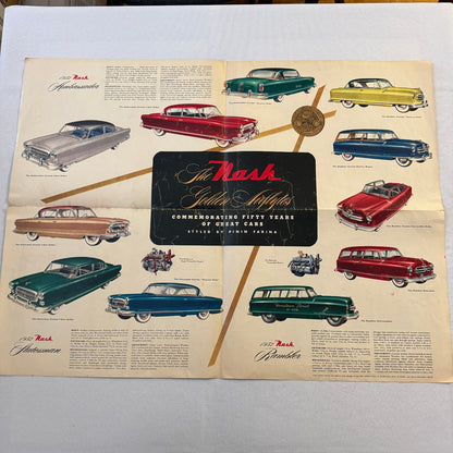 1952 Nash Car Sales Brochure Catalog Nash Ambassador Rambler Statesman