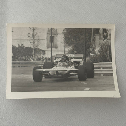 Vintage Racing Photo 1971 Spanish Grand Prix Race Andrea de Adamich