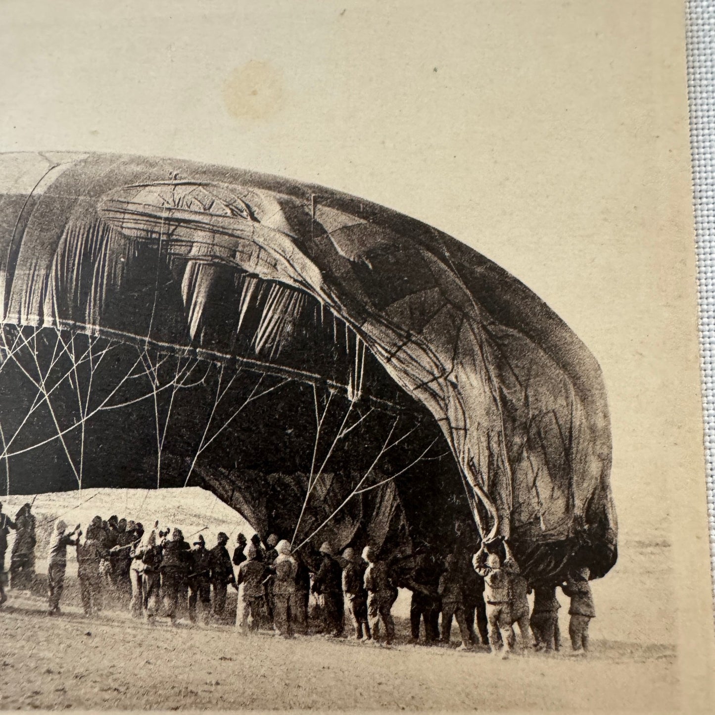 Vintage Airship Dirigible Balloon Postcard Post Card French