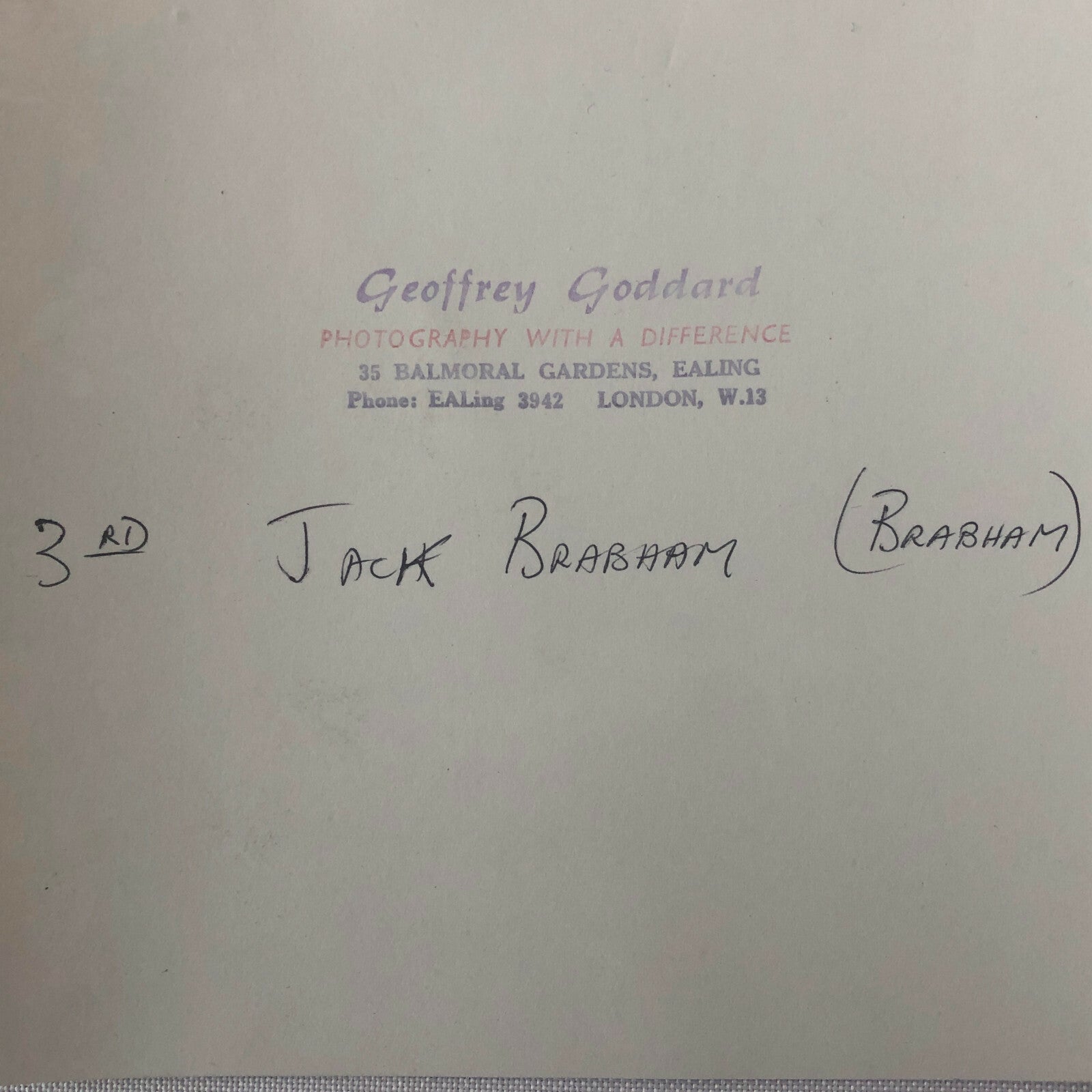 Vintage Car Racing Photo Photograph - Jack Brabham Grand Prix 