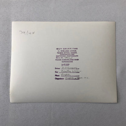 Vintage Car Racing Photo Photograph Print Bentley 4500 CC Brighton UK 