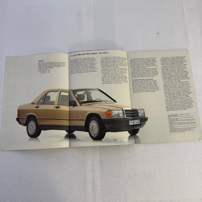 Mercedes Benz Car Brochure 280SL 500 SL 380 SL 280CE 200T 240D 300D 190D 190 250