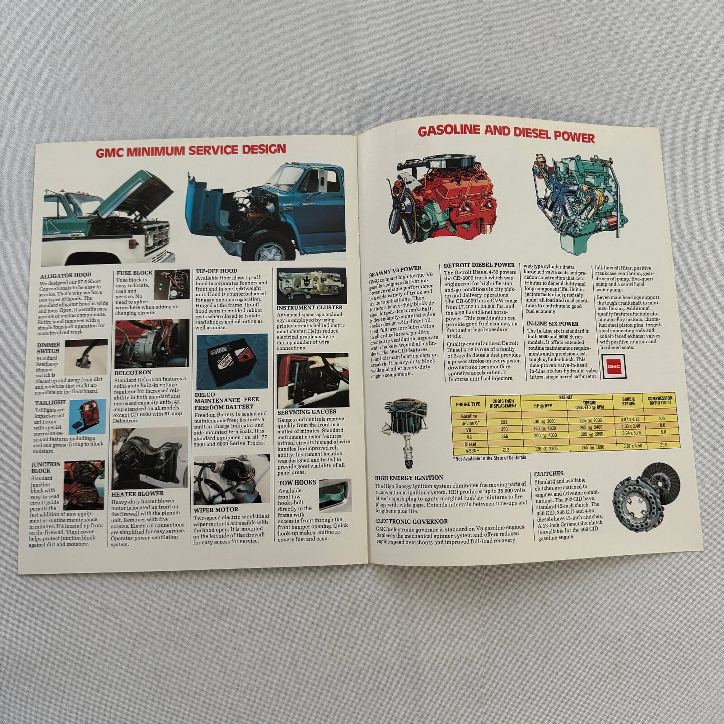 GMC 97.5 Conventional Series Truck Sales Brochure Catalog 5000 6000 Vintage