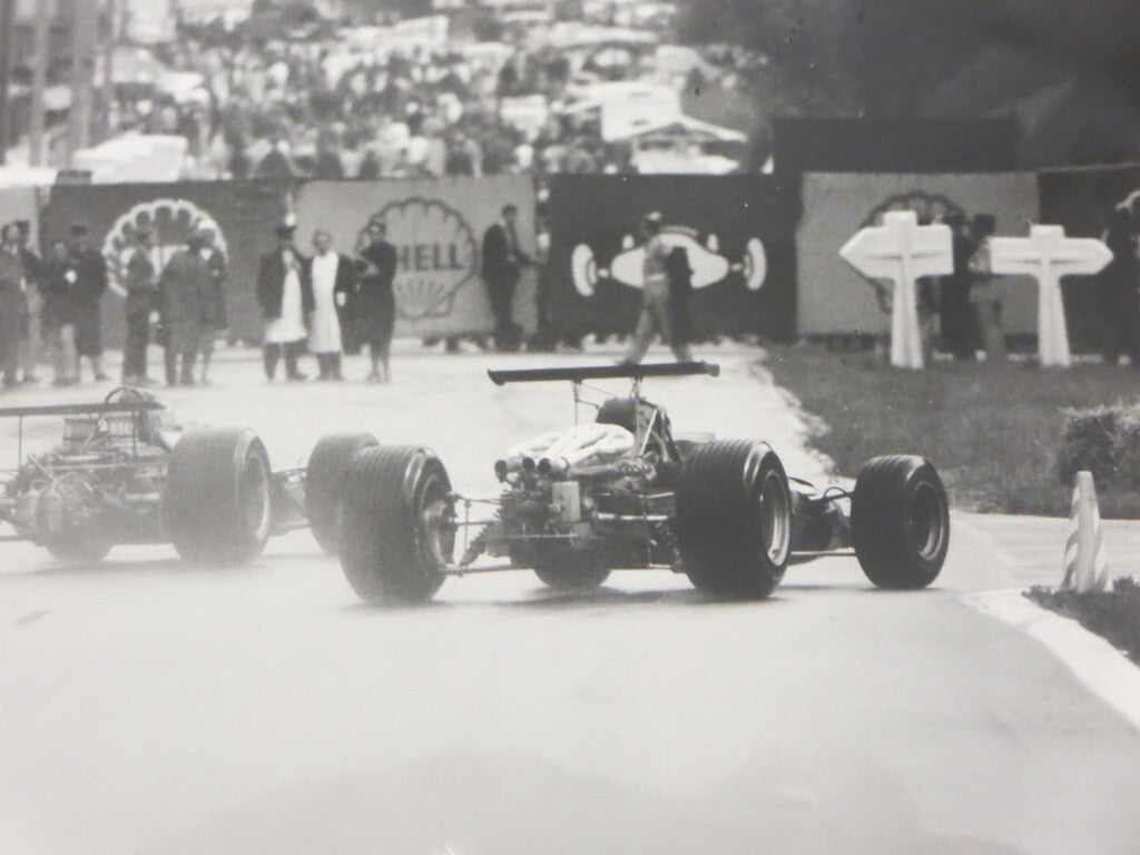 Vintage 1960s Grand Prix Racing Photo Photograph Image - Jorg Zahnd - Shell Oil