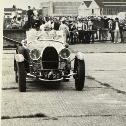 Vintage Bugatti Racing Car Photo Photograph Historic Event Modern Print