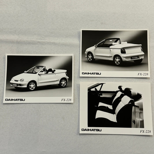 Daihatsu FX-228 Roadster Concept Car Prototype Press Photo Photograph Lot 3x