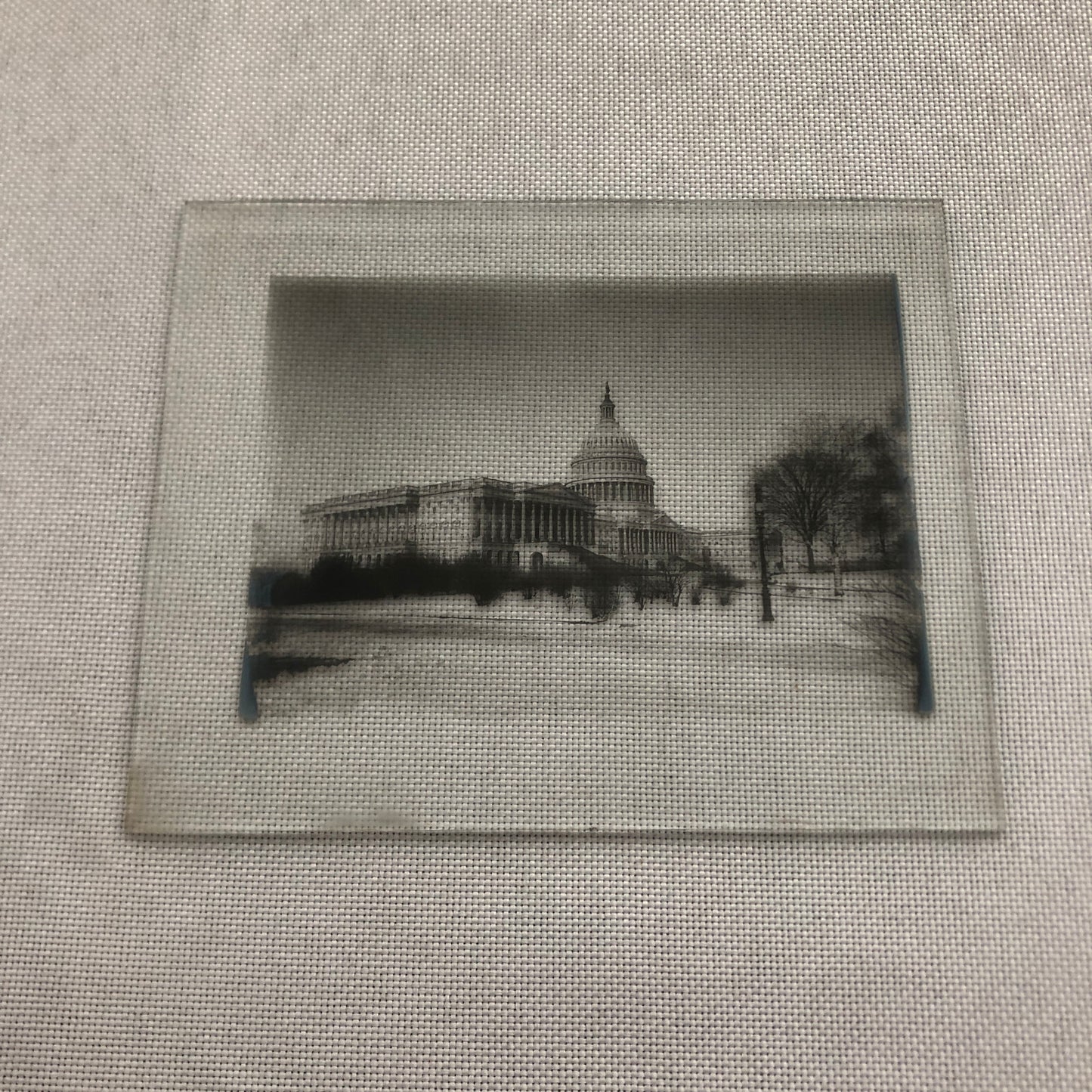 Glass Plate Lantern Slide United States Capitol Building Washington DC