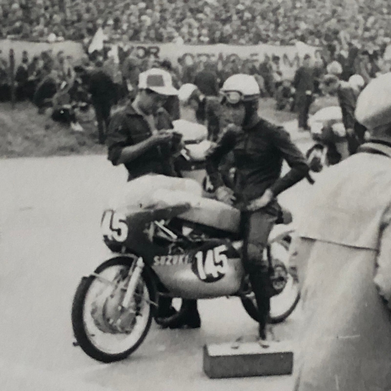 Vintage Motorcycle Racing Photo Photograph Print Germany