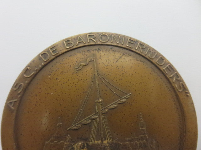 Vintage European Car Club Rally Badge ASC de Baronierijders Turfschiprit 1955