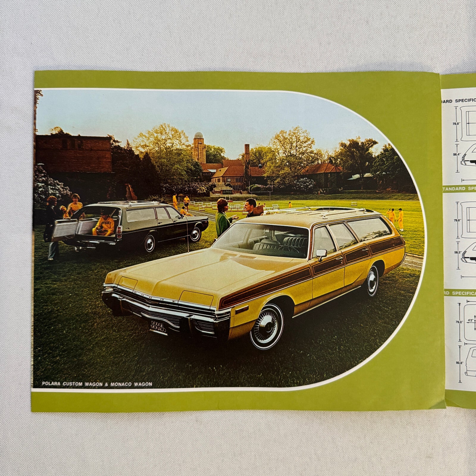 1973 Dodge Station Wagon Sales Brochure Catalog Dodge Coronet Polara Monaco Van