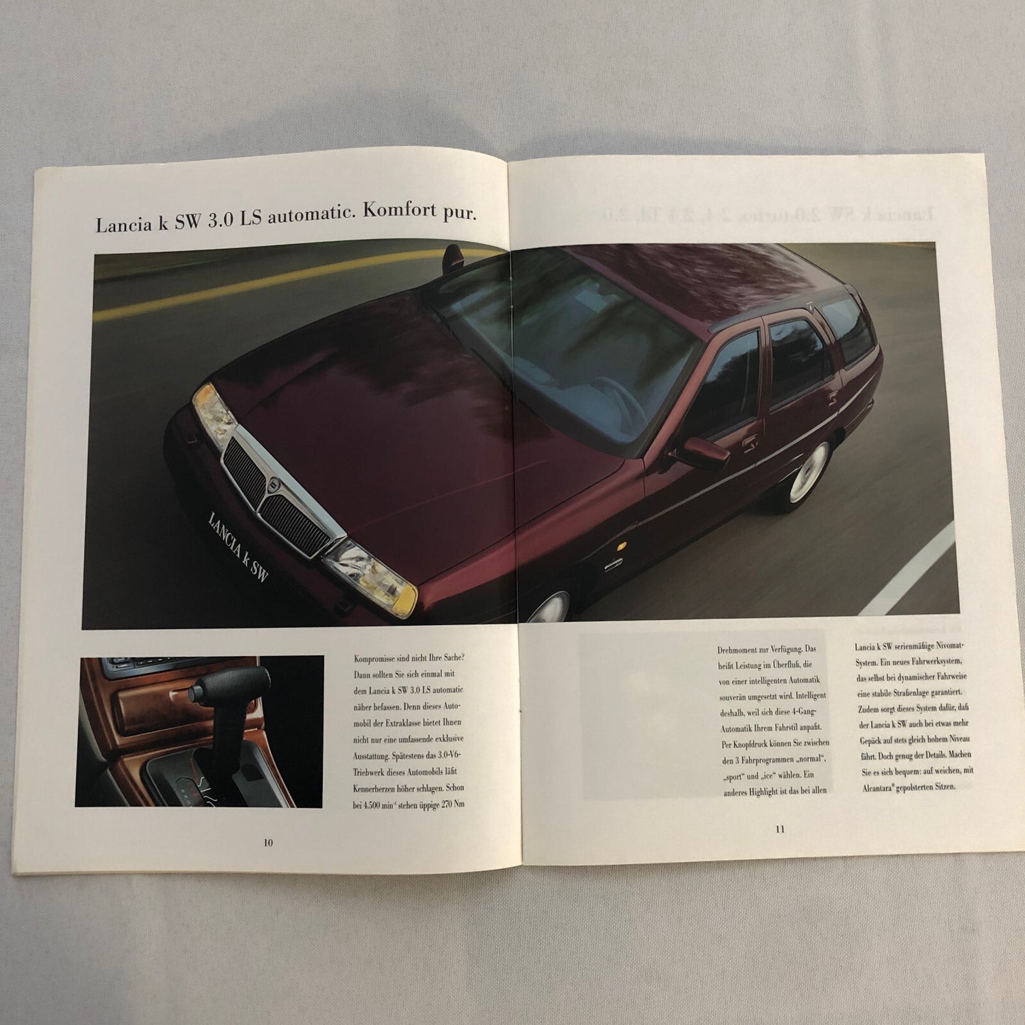 Lancia K SW Station Wagon Sales Brochure Catalog GERMAN LE LS Turbo