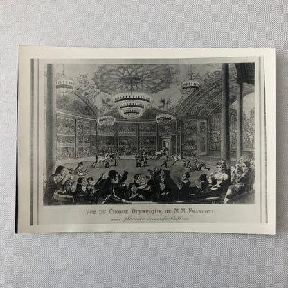 Vintage Photograph of French Circus Poster or Postcard Illustrations Photo