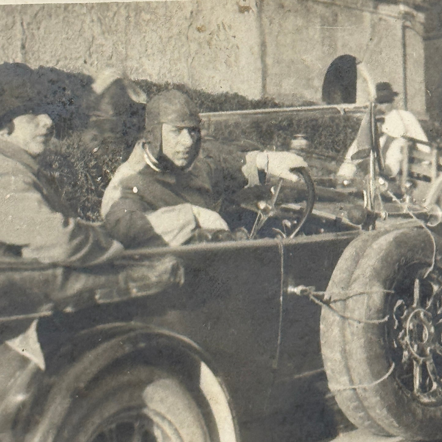 Antique Car Automobile People Italian Real Photo Postcard RPPC Photograph