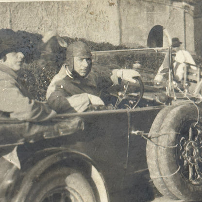 Antique Car Automobile People Italian Real Photo Postcard RPPC Photograph