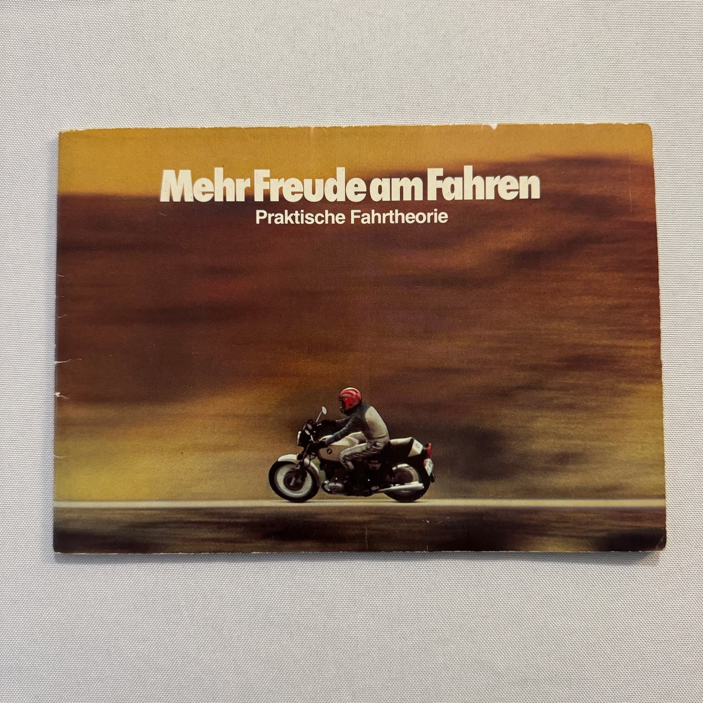 Vintage BMW Motorcycle Brochure Book Practical Driving Theory GERMAN TEXT