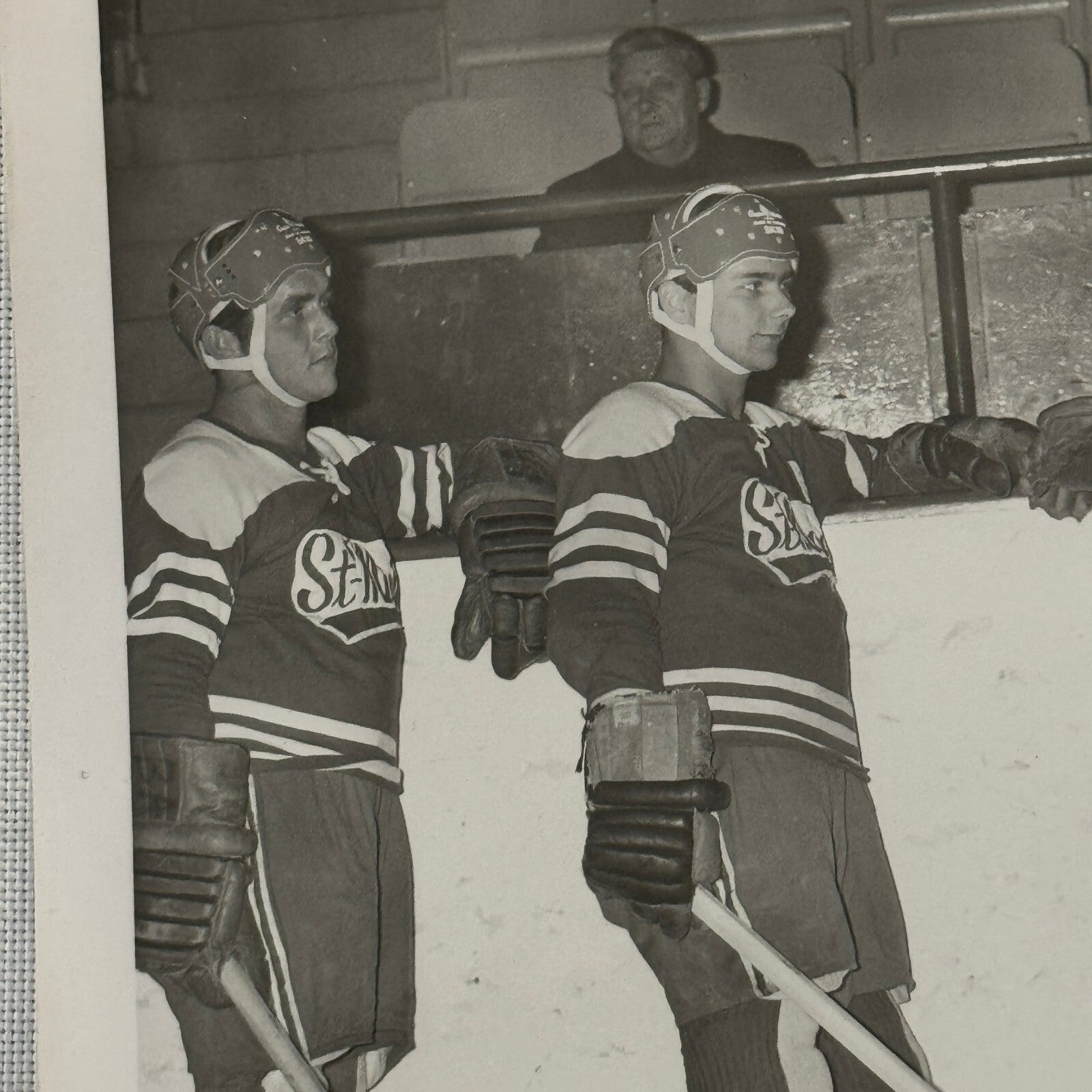 Vintage Hockey Game Photo Photograph Quebec Amateur Players
