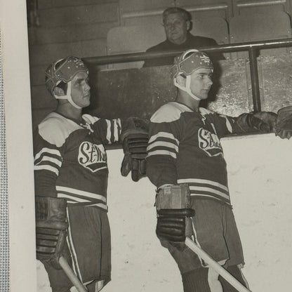Vintage Hockey Game Photo Photograph Quebec Amateur Players