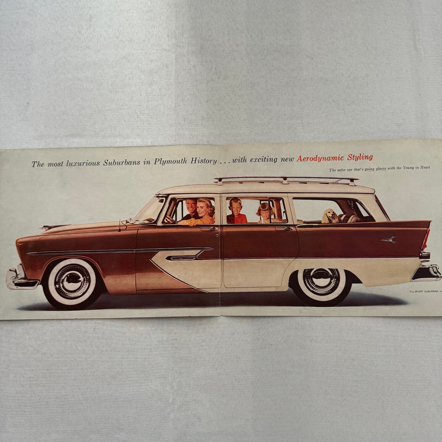 1956 Plymouth Suburban Station Wagon Sales Brochure Sport Custom De Luxe