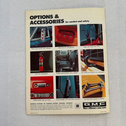 1970 GMC Heavy Duty and Medium Duty Truck Sales Brochure Catalog Astro Vintage