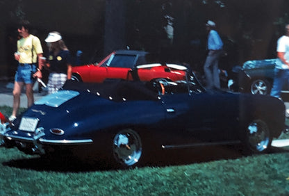 Porsche 356 Cabriolet Convertible Car Show 35mm Photo Slide Vintage 1981