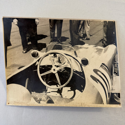 Vintage Racing Photo Photograph Juan Manuel Fangio Mercedes W196 1955 British GP