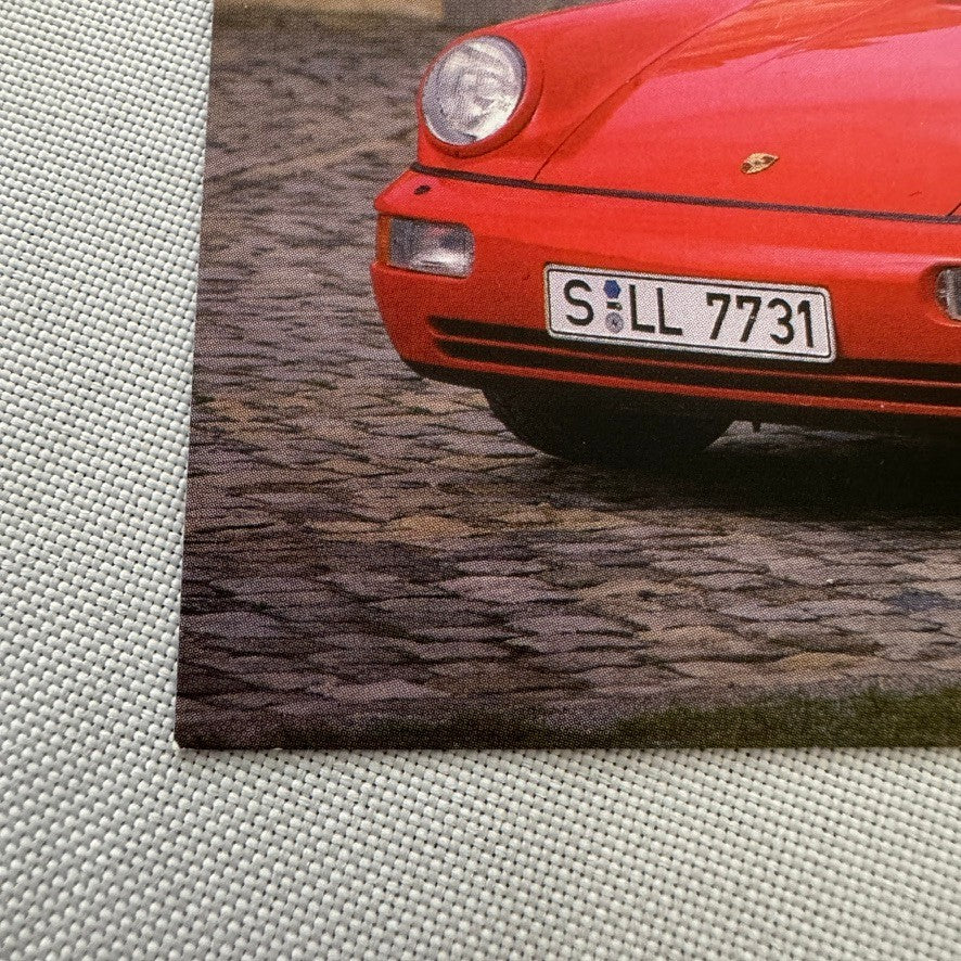 Porsche 911 Convertible Postcard Vintage Image Printed 2015