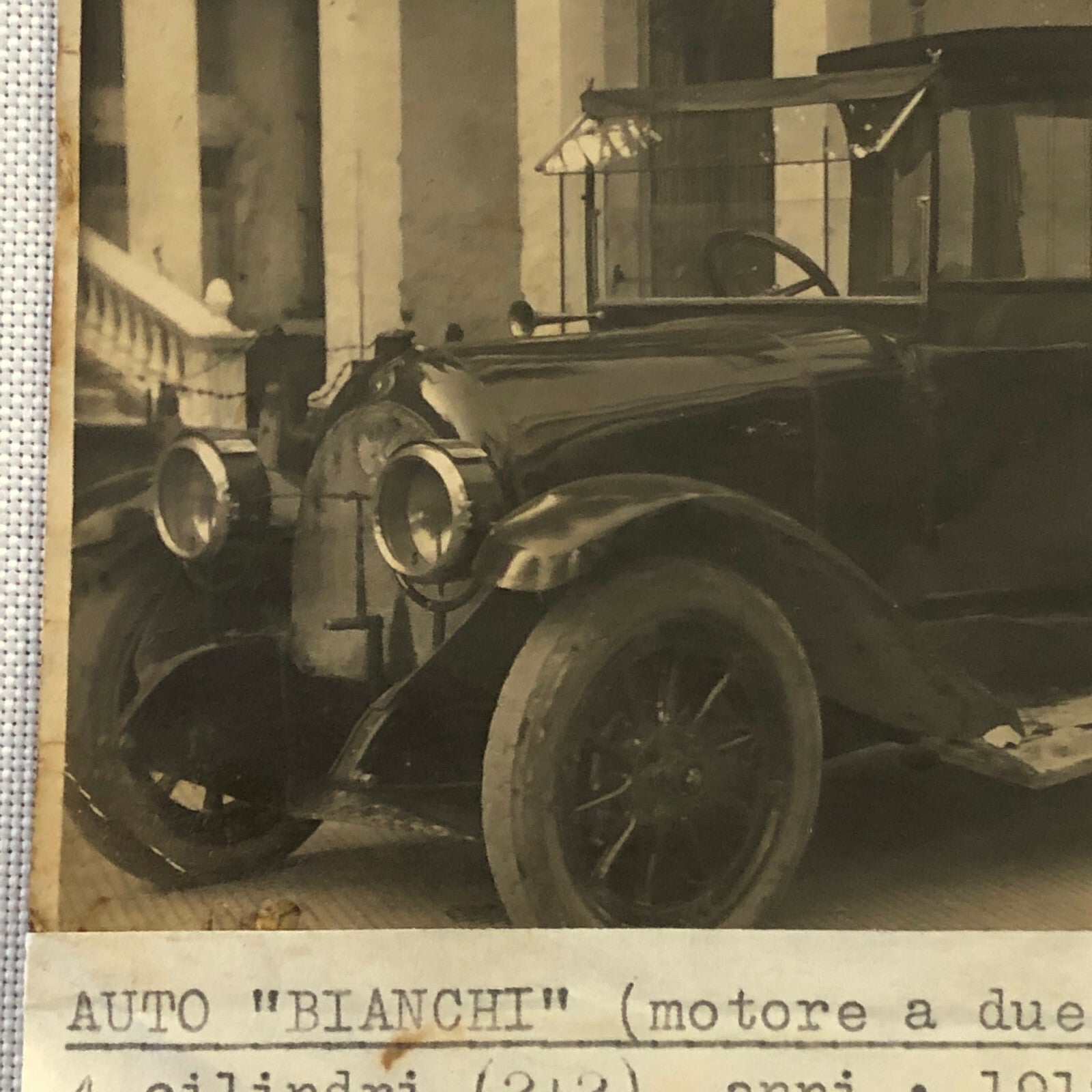 Antique Auto Bianchi Photo Photograph Image Car Automobile Vintage 